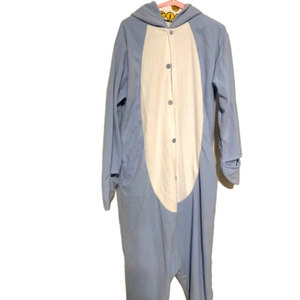 Adult onesie shark costume- L